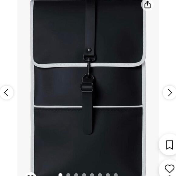 Rains Unisex Reflective Backpack NWT One size